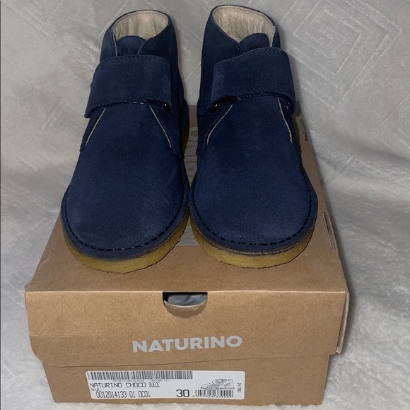 NWT NATURINO CHOCO Suede Desert Boots in Blue - Picture 8 of 15